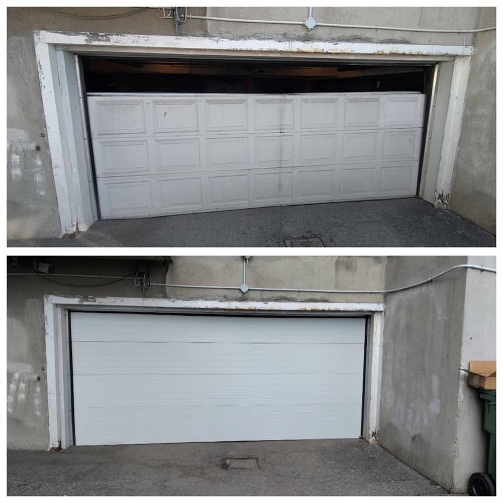 Unique Garage Door before and after Beaconsfield