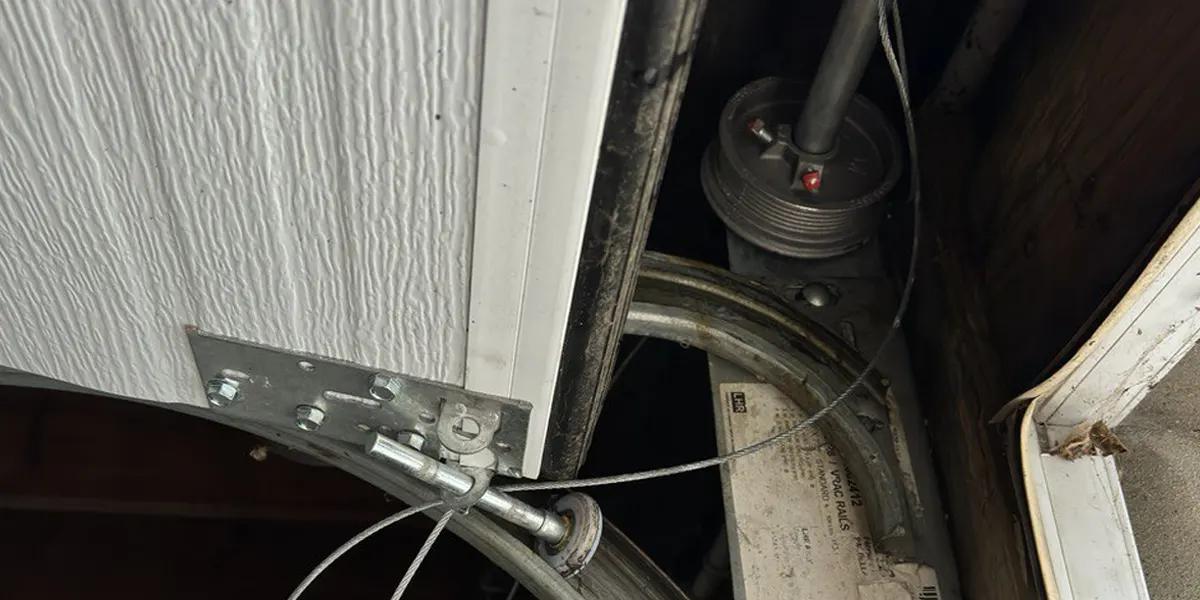 Fixing a fraying garage door cables