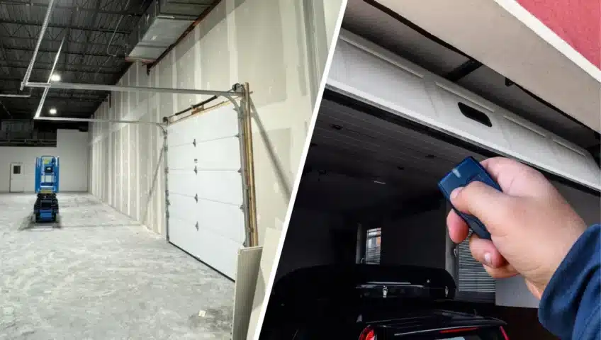 manual or automatic garage door for residential properties