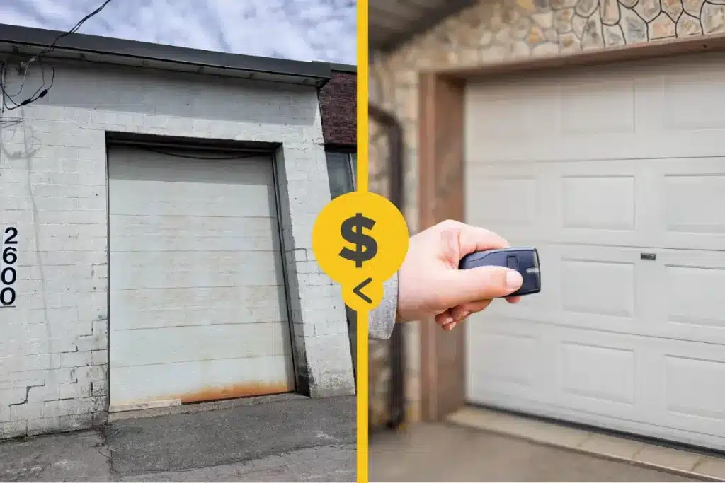 Cost comparison of Manual and Automatic Garage Doors