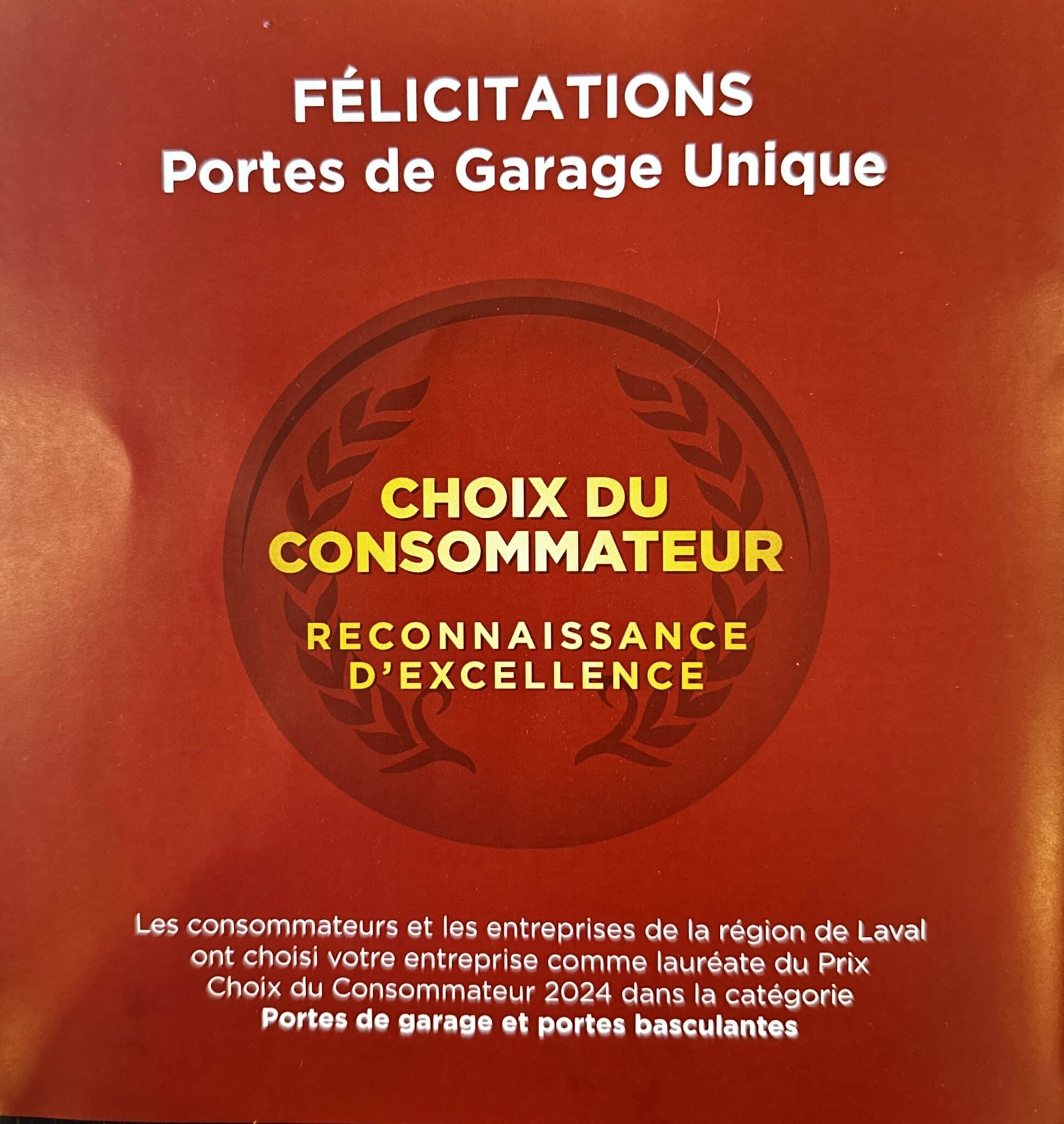 Felicitations-Portes-de-Garrage-Unique